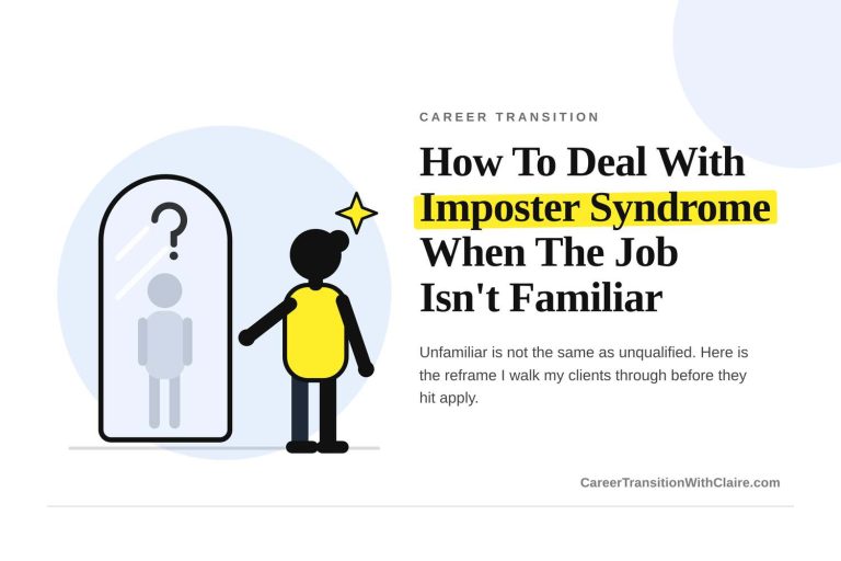 career transition imposter syndrome